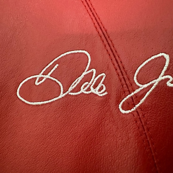 Vintage Dale Earnhardt Jr. Women's Large Wilson Leather Nascar Budweiser Jacket - Picture 5 of 10